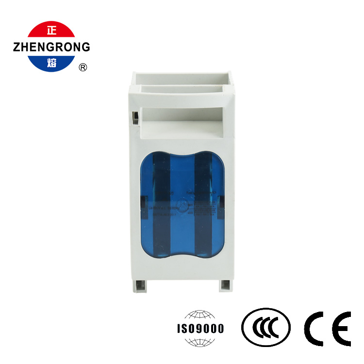 DIN ریل فیوز ہولڈر NH00 160A چاقو سوئچ فیوز بیس