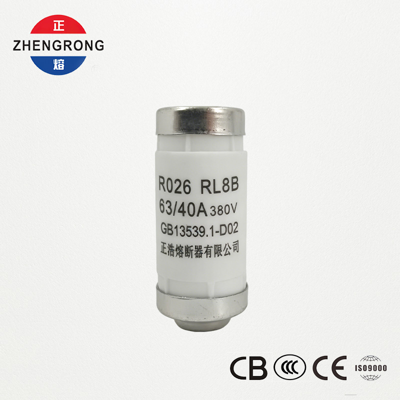 RL8B R026 40A 380V D02 بیلناکار فیوز