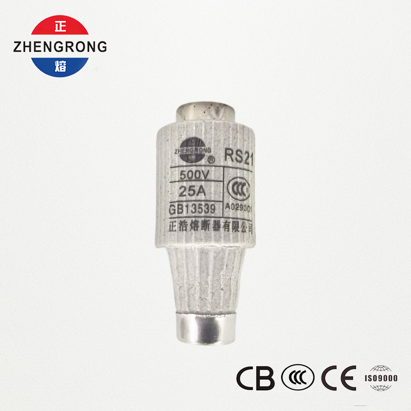 RS21 25A 500V فاسٹ ایکٹنگ اسکرو ٹائپ فیوز