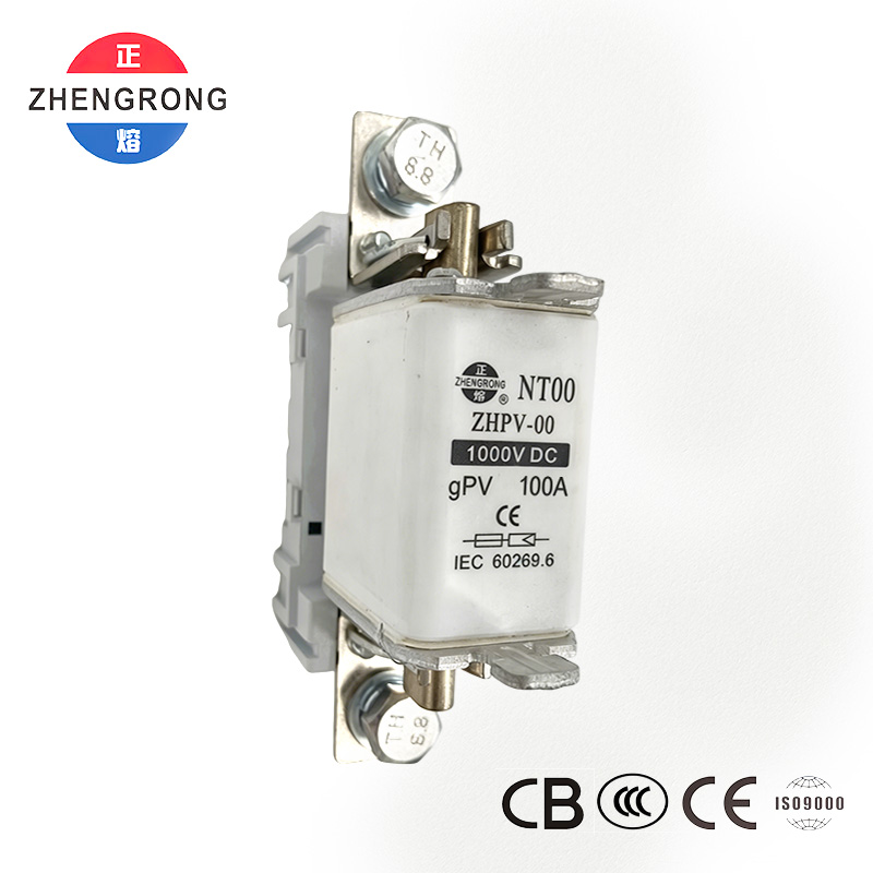 ZHPV-00 100A 1000V DC فوٹوولٹک پروٹیکشن فیوز - CE تصدیق شدہ
